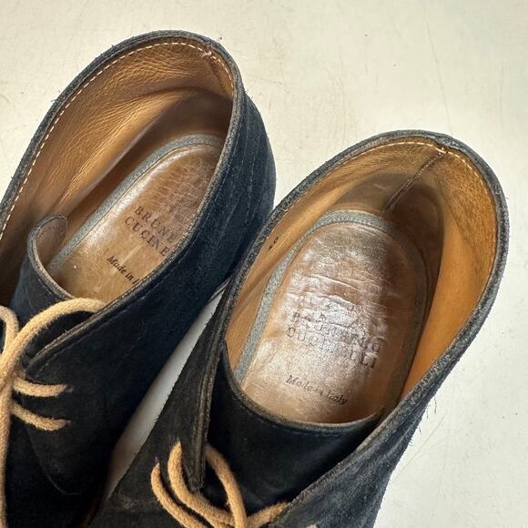 FULLY RESOLED Brunello Cucinelli Suede Chukka Boot Made in Italy EU 40 US 7 D main image 5